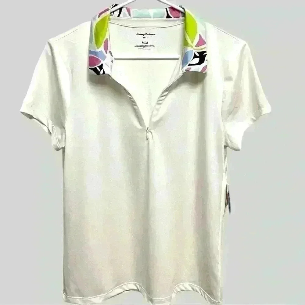 Tommy Bahama Quarter Zip Women’s Golf Shirt.  Size Medium.  New With Tags.